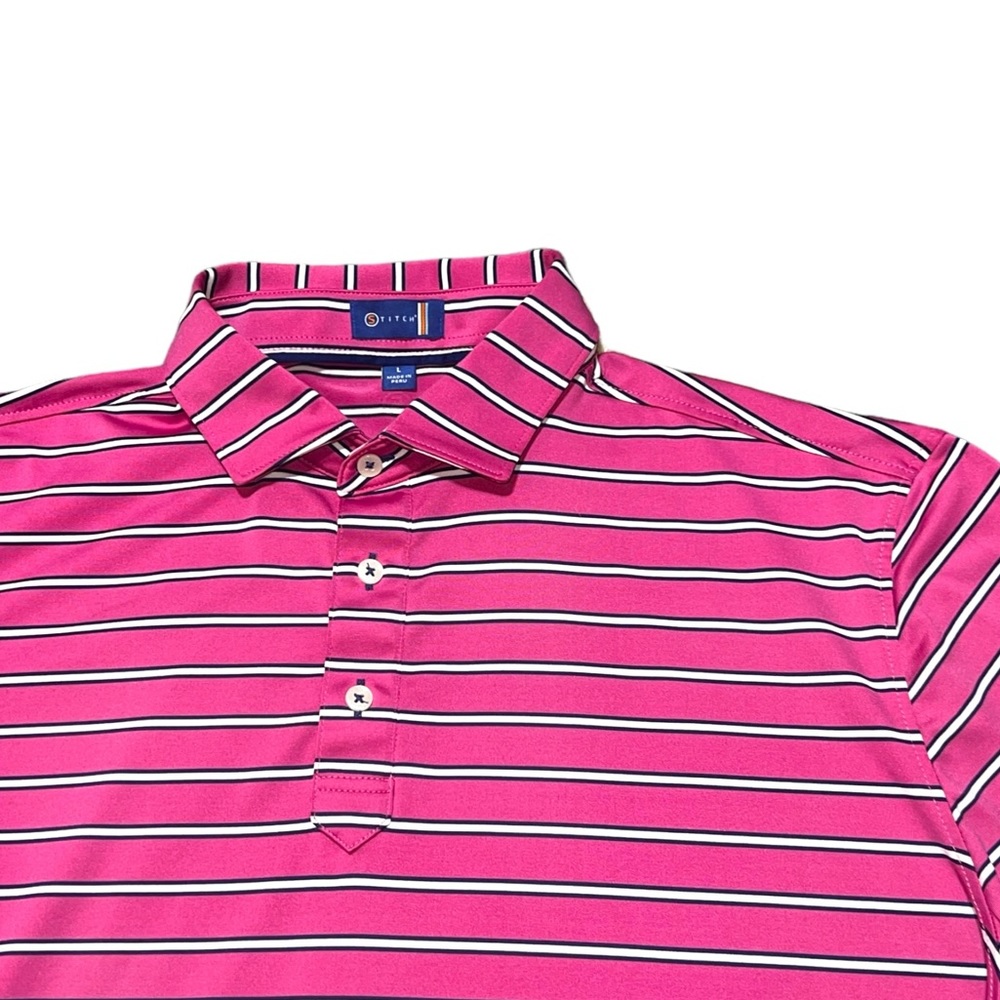 Stitch Golf Polo Men’s size Large Embroidered Worthington Hills Country Club - Picture 4 of 9